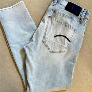 G-Star Men's Light Gray Slim Jeans 33x30